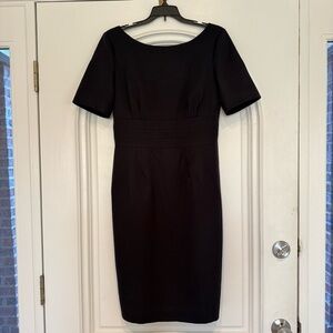 J. Crew Classic Black Midi Dress